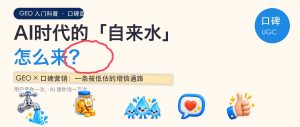 GEO和口碑营销的关系：AI时代的「自来水」怎么来配图
