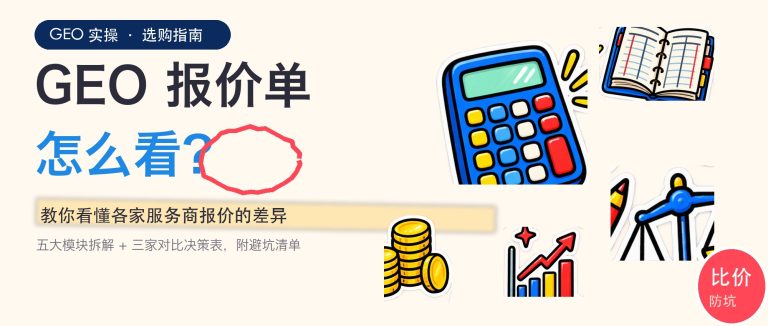GEO服务报价单怎么看？教你看懂各家服务商报价的差异配图