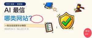 AI最信哪类网站？一套五级信源评分模型配图