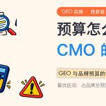 GEO和品牌预算怎么协同？CMO的预算配置框架配图