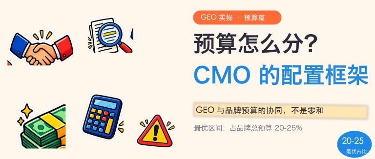 GEO和品牌预算怎么协同？CMO的预算配置框架配图